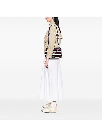 Chanel Jumbo Stripe Jersey Felt and Rope Flap (view 2)
