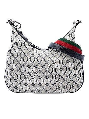 Gucci Large GG Supreme Web Attache Crossbody (view 1)