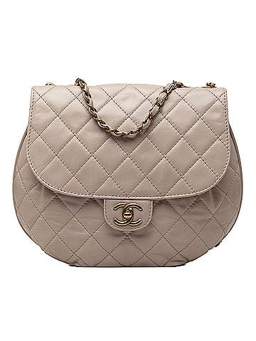 Chanel Medium Aged Calfskin Bubble CC Flap (view 1)