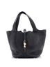 Hermès 100% Leather Black Picotin Lock Bag Clemence MM One size - photo 1