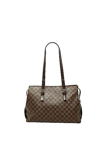 Louis Vuitton Louis Vuitton Damier Chelsea Tote Bag Shoulder N51119 Brown Leather Women's LOUIS VUITTON (view 1)