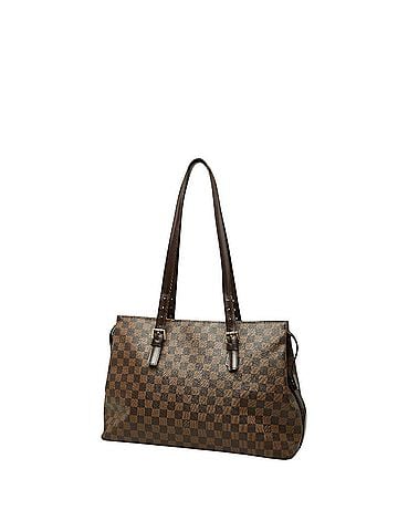 Louis Vuitton Louis Vuitton Damier Chelsea Tote Bag Shoulder N51119 Brown Leather Women's LOUIS VUITTON (view 2)