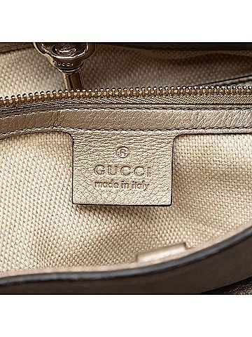 Gucci Medium Metallic Calfskin Soho Chain Tote (view 2)