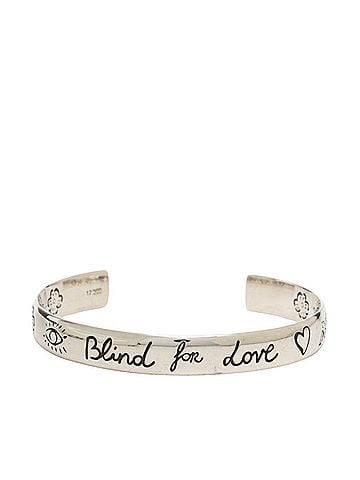 Gucci Gucci Blind for Love Bangle, Size 17, SV925 Silver, Women's. (view 1)