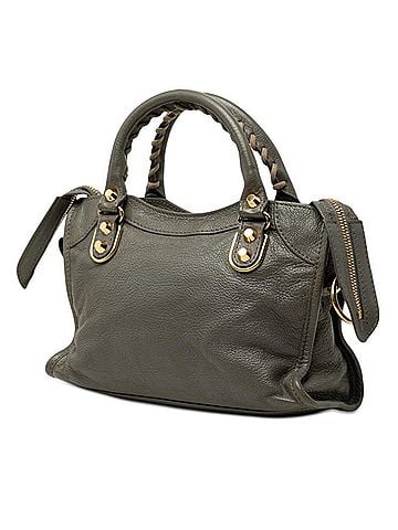 Balenciaga Balenciaga Classic Metal Edge Mini City Handbag Shoulder Bag 2WAY 390160 Gray Leather Women's BALENCIAGA (view 2)