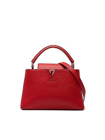 Louis Vuitton Louis Vuitton Capucines PM Handbag Shoulder Bag 2WAY M42237 Ruby Red Taurillon Leather Women's LOUIS VUITTON (view 1)