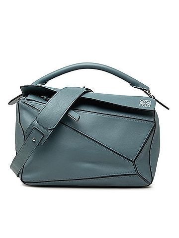 Loewe Loewe Anagram Puzzle Medium Handbag/Shoulder Bag 2-Way 011602 Blue Leather Women's LOEWE (view 1)