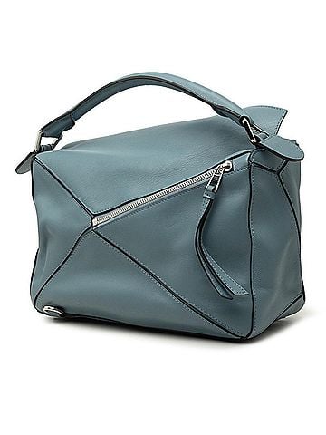 Loewe Loewe Anagram Puzzle Medium Handbag/Shoulder Bag 2-Way 011602 Blue Leather Women's LOEWE (view 2)