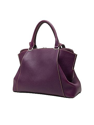 Cartier Cartier C de Handbag Shoulder Bag 2WAY Purple Leather Women's CARTIER (view 2)