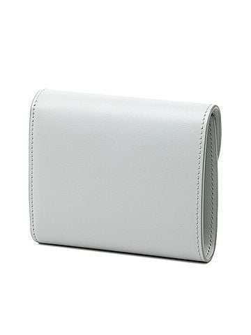 Céline Celine Triomphe Flap Wallet, Tri-fold Compact Ice Blue Leather, Women's CELINE (view 2)