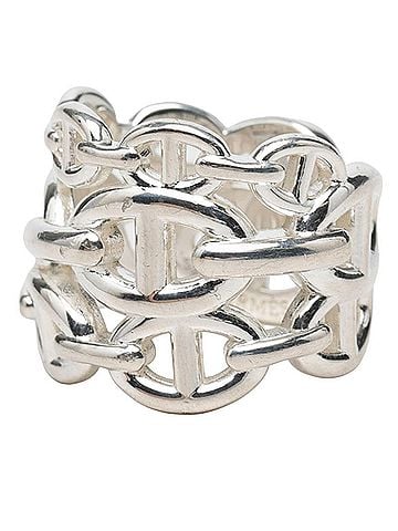 Hermès Hermes Chaine d'Ancre Enchainée GM Ring, Size #55, SV925 Silver, Women's. (view 2)