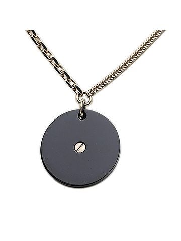 Chanel Chanel Camellia Coco Mark Chain Necklace, Gold and Black Plated, Faux Pearl Rhinestone, Women's. (view 2)