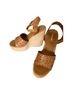 Larroudé 100% Leather Brown Sandals Size 9 - photo 2