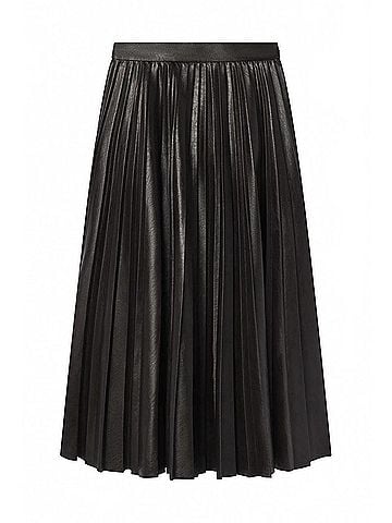 A.L.C. Etta Midi Skirt in Deepest Brown (view 1)