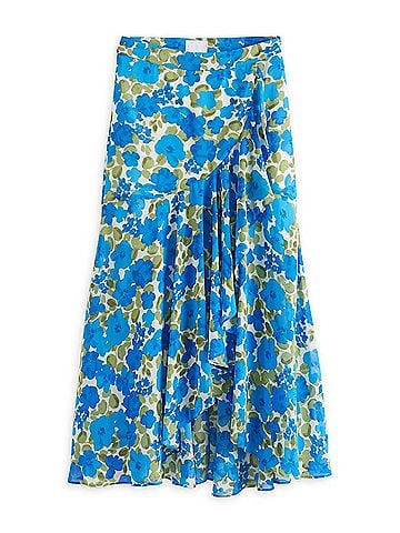 Sugarlips Women's Bellamy Maxi Skirt in Green-Blue-White (view 1)