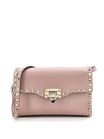 Valentino Garavani Rockstud Flip Lock Flap Bag Leather Medium (view 1)