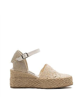 Paloma Barceló Women's Kleo Espadrille Sandal in Ecru (view 1)