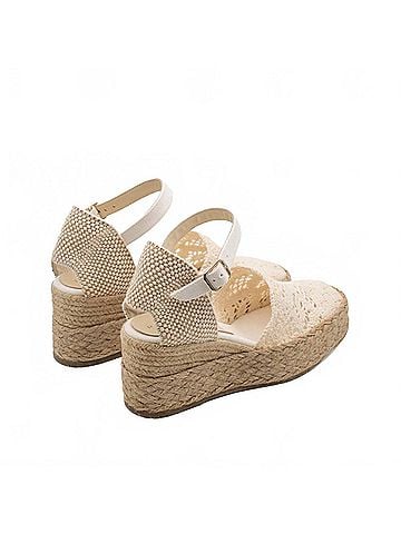 Paloma Barceló Women's Kleo Espadrille Sandal in Ecru (view 2)
