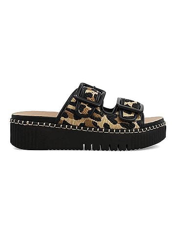 Mia Women's Jimenna Sandal in Cheetah Black (view 1)