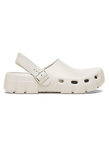 Birkenstock Women's Birk Flow Clogs in Eggshell (view 1)