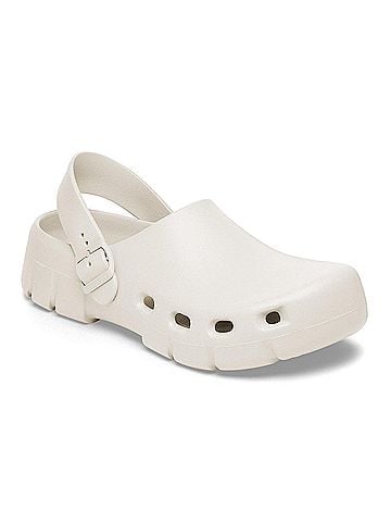 Birkenstock Women's Birk Flow Clogs in Eggshell (view 2)