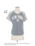 Majestic 100% Polyester Blue Gray Short Sleeve Blouse Size S - photo 4