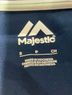 Majestic 100% Polyester Blue Gray Short Sleeve Blouse Size S - photo 5