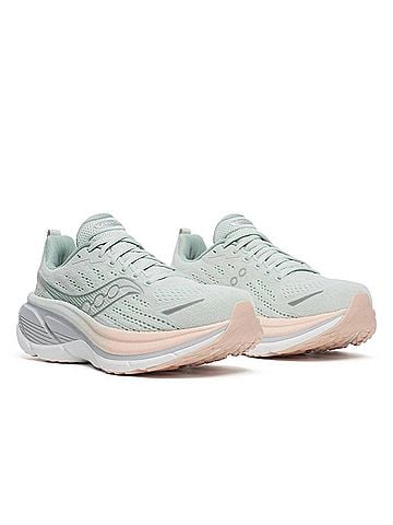 Saucony Women's Hurricane 25 Shoes in Mist/Cameo (view 2)