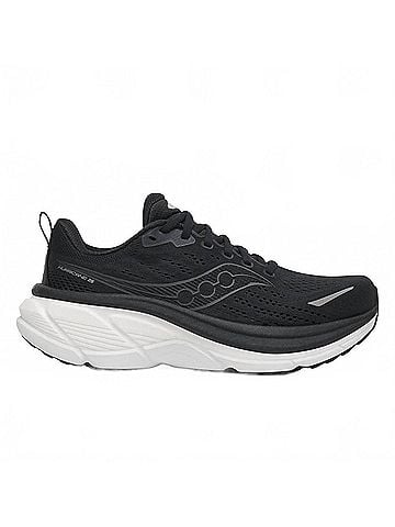 Saucony Women's Hurricane 25 Shoes in Black/White (view 1)
