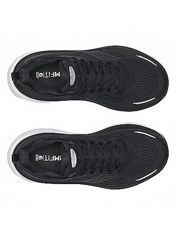 Saucony Women's Hurricane 25 Shoes in Black/White (view 2)