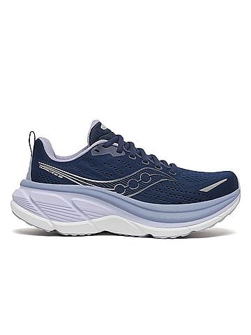 Saucony Women's Hurricane 25 Shoes in Navy/Aster (view 1)
