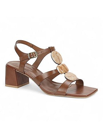 Bruno Menegatti Women's Mabel T Strap Sandal in Brown (view 2)