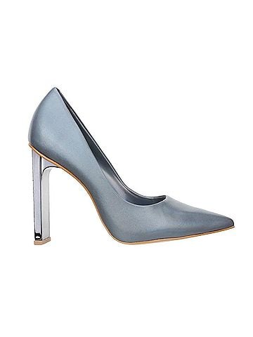 Carrano Women's Maggie Slade Leather Pump Heel in Iron (view 1)