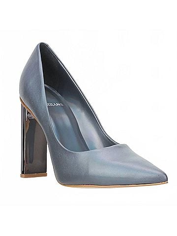 Carrano Women's Maggie Slade Leather Pump Heel in Iron (view 2)