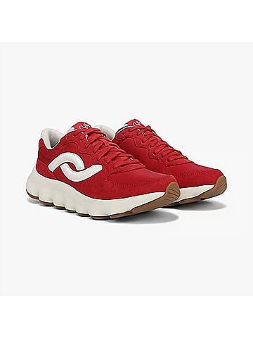 Ryka Women's Podflow Retro Walking Shoe in Cherry Red (view 2)