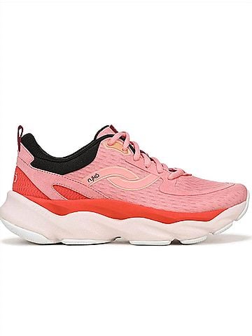 Ryka Women's Rezorb Max Walking Shoe in Melon Pink (view 1)