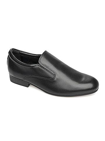 Venettini Boys Chase23 Leather Slip On Shoe in Black (view 1)