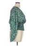WAYF 100% Polyester Green Wayf 3/4 Sleeve Blouse Size L - photo 3