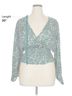 WAYF 100% Polyester Green Wayf 3/4 Sleeve Blouse Size L - photo 5