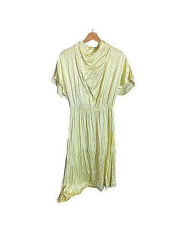 & Other Stories Asymmetric Satin High Neck Midi Cocktail Dress (view 1)