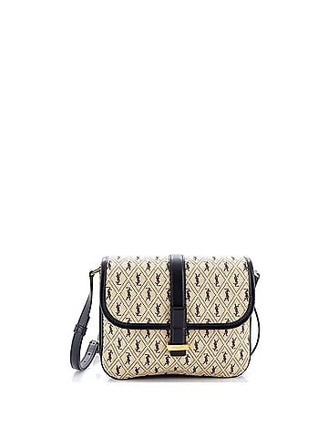 Saint Laurent Top Flap Satchel Monogram All Over Canvas and Leather Small (view 1)