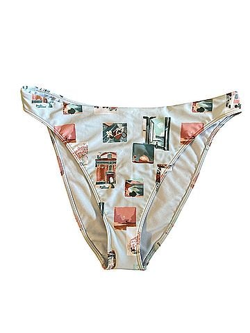 Abercrombie & Fitch mid-rise high leg moderate Swimsuit Bottoms (view 1)