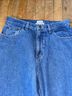 L.L.Bean 100% Cotton Solid Plaid Blue Jeans Size 8 - photo 4