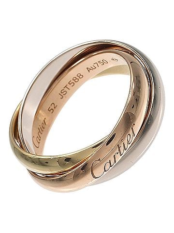 Cartier Cartier Trinity Ring, 3.4mm band, 18K Gold (YG, PG, WG), approx. 7.7g. (view 1)