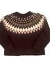 Veronica Beard Fair Isle Burgundy Pink Brown White Pullover Sweater Size XL - photo 2