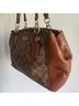 Coach 100% Leather Print Brown Leather Shoulder Bag One size - photo 8