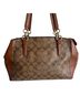 Coach 100% Leather Print Brown Leather Shoulder Bag One size - photo 2
