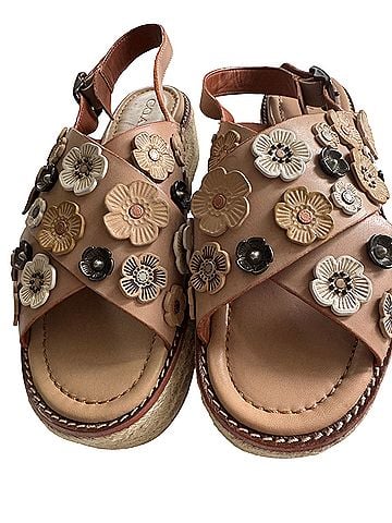 Coach criss cross tea cup floral espadrille platform sandals 
Worn once 
Very c Wedges (view 1)