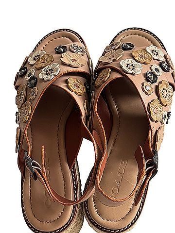 Coach criss cross tea cup floral espadrille platform sandals 
Worn once 
Very c Wedges (view 2)