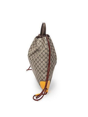 Gucci Web Logo Drawstring Backpack (view 2)